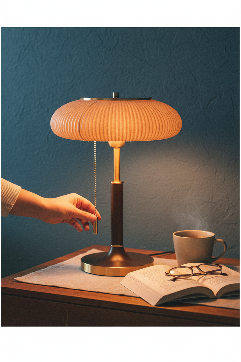Matsutake Table Lamp — Retro French Medieval Style | Warm Ambient Glow