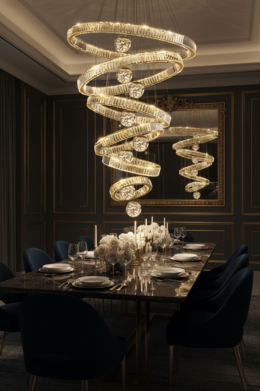 Aurora Chandelier – Dining Room