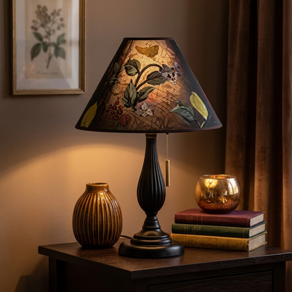 Blackwood Floral Table Lamp – Designer Glow Edition