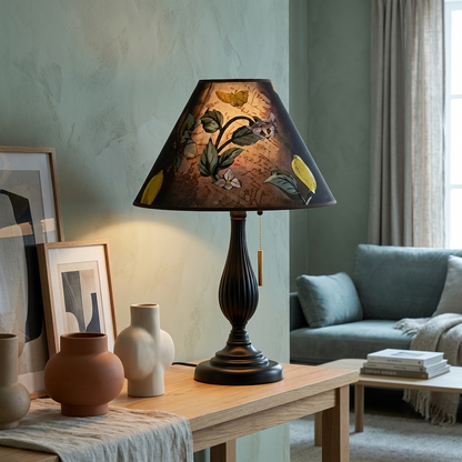 Blackwood Floral Table Lamp – Designer Glow Edition