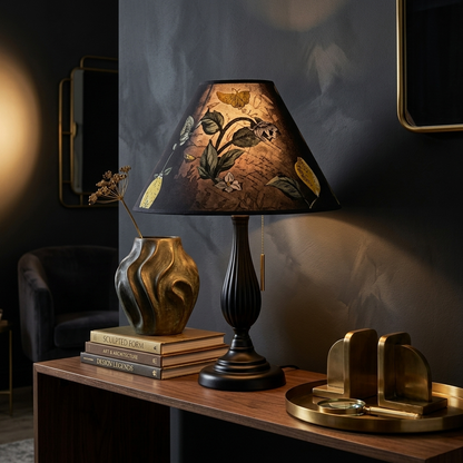 Blackwood Floral Table Lamp – Designer Glow Edition