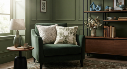 Botanical Embroidered Cushion Cover – Soluné Natural Edition