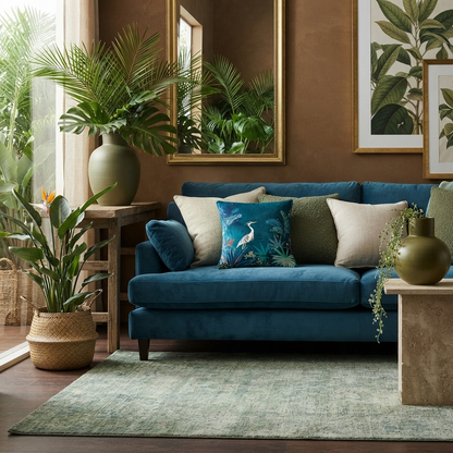 Heron Feathers Cushion With Filling – Luxe Edition