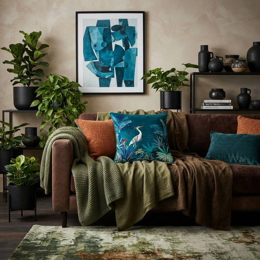 Heron Feathers Cushion With Filling – Luxe Edition