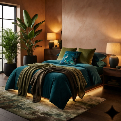 Heron Feathers Cushion With Filling – Luxe Edition