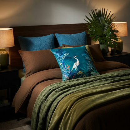 Heron Feathers Cushion With Filling – Luxe Edition