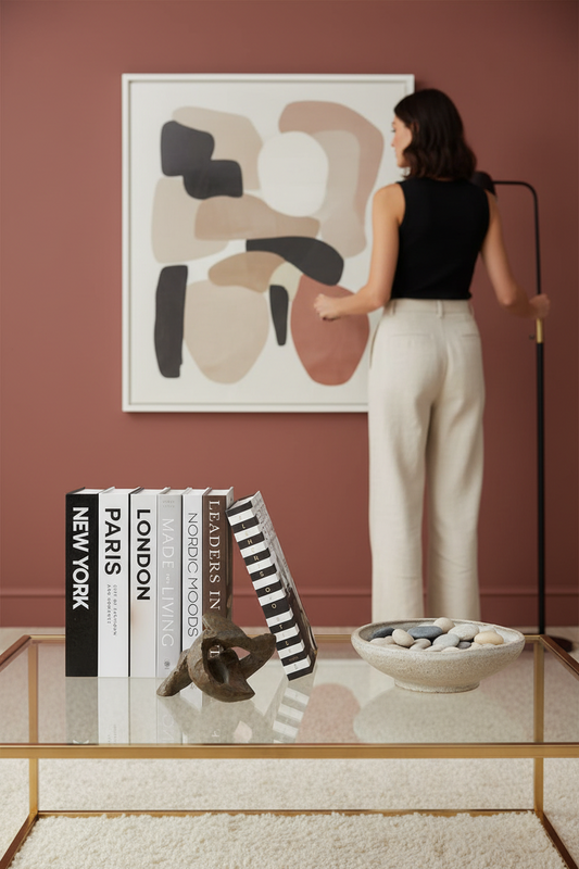 Decorative Faux Books Set of 7 | Luxury Coffee Table & Bookshelf Décor for Modern Homes