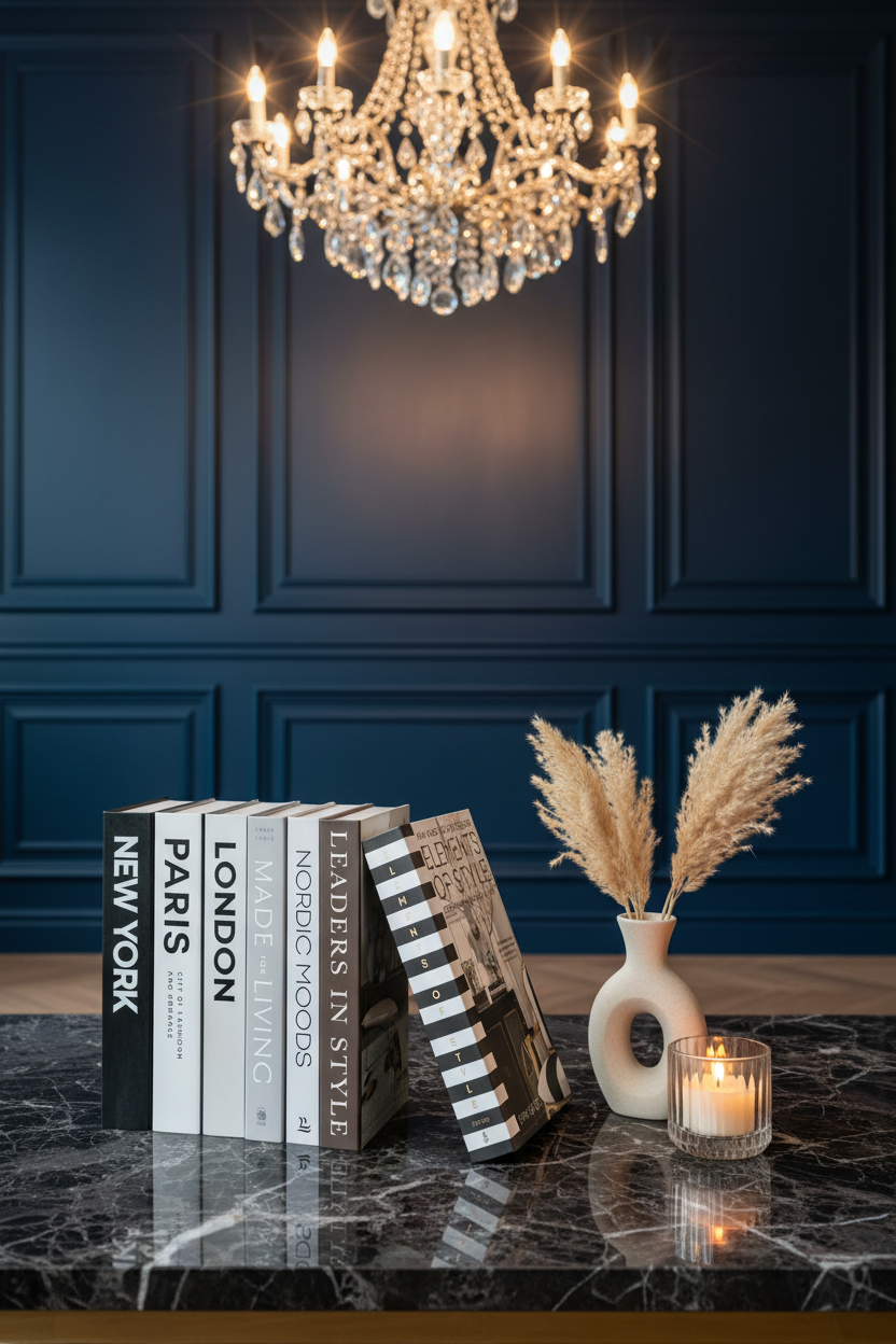 Decorative Faux Books Set of 7 | Luxury Coffee Table & Bookshelf Décor for Modern Homes