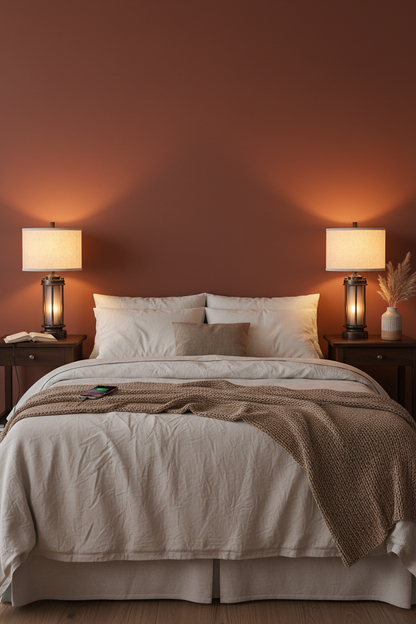 Farmhouse Lantern Table Lamps | Set of 2 | Bronze Rustic Bedside Lamps with USB Charging