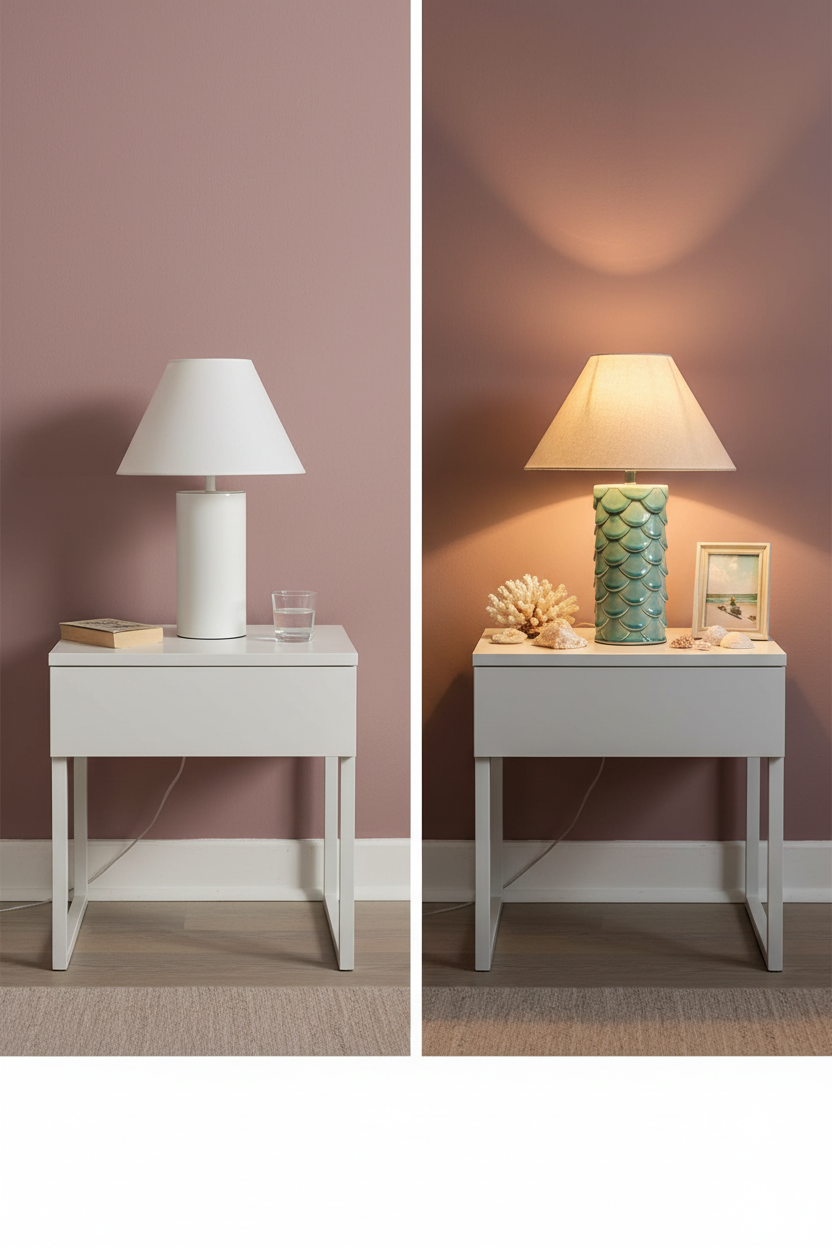 Aqua Scallop Shell Ceramic Table Lamp | Mermaid Design | Bedside & Living Room Lamp