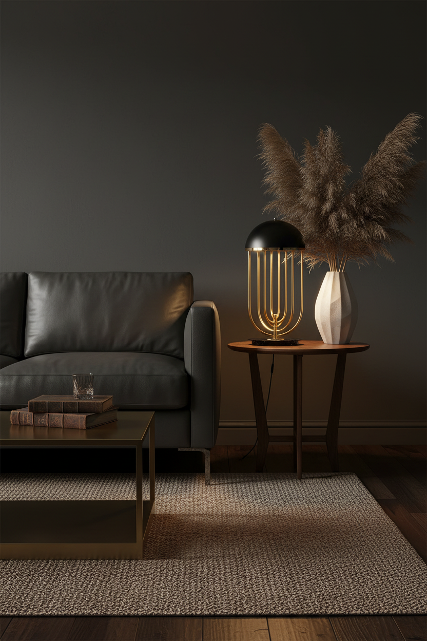 Nordic Cage Table Lamp | Dome Shade | Warm & Cool LED | Bedside & Living Room Light