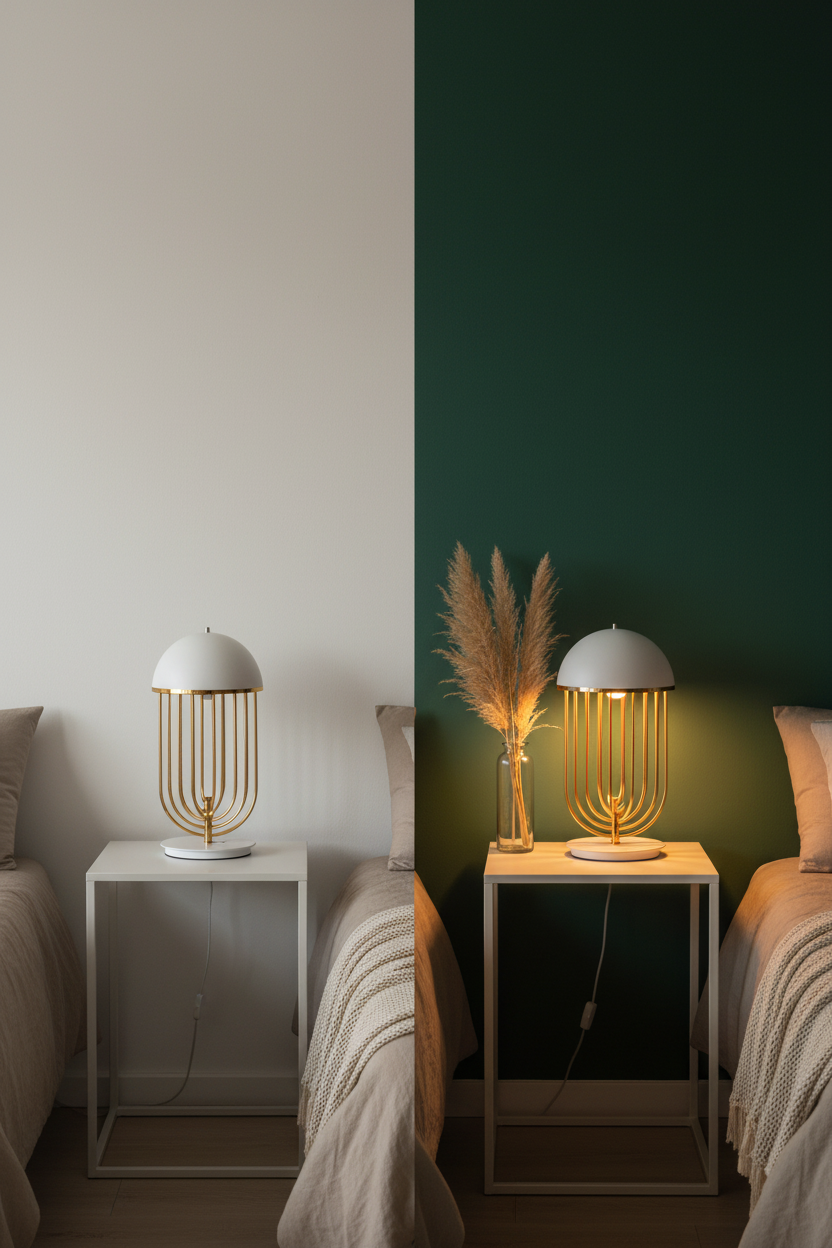 Nordic Cage Table Lamp | Dome Shade | Warm & Cool LED | Bedside & Living Room Light
