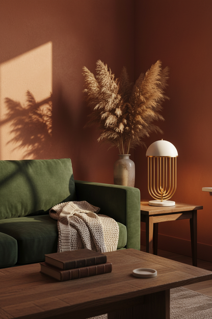 Nordic Cage Table Lamp | Dome Shade | Warm & Cool LED | Bedside & Living Room Light