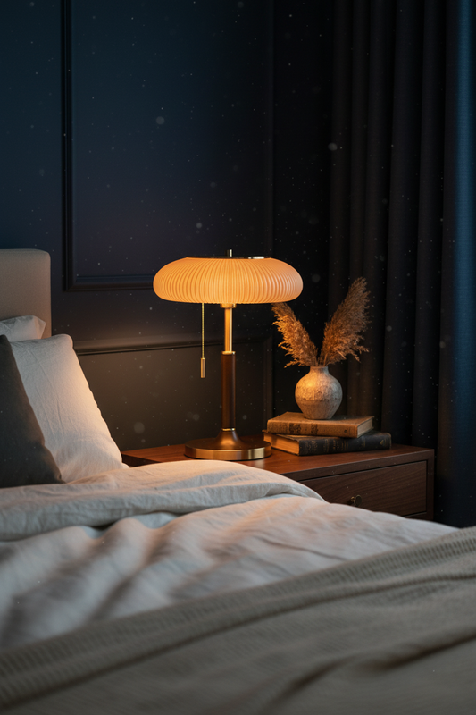 Matsutake Table Lamp — Retro French Medieval Style | Warm Ambient Glow