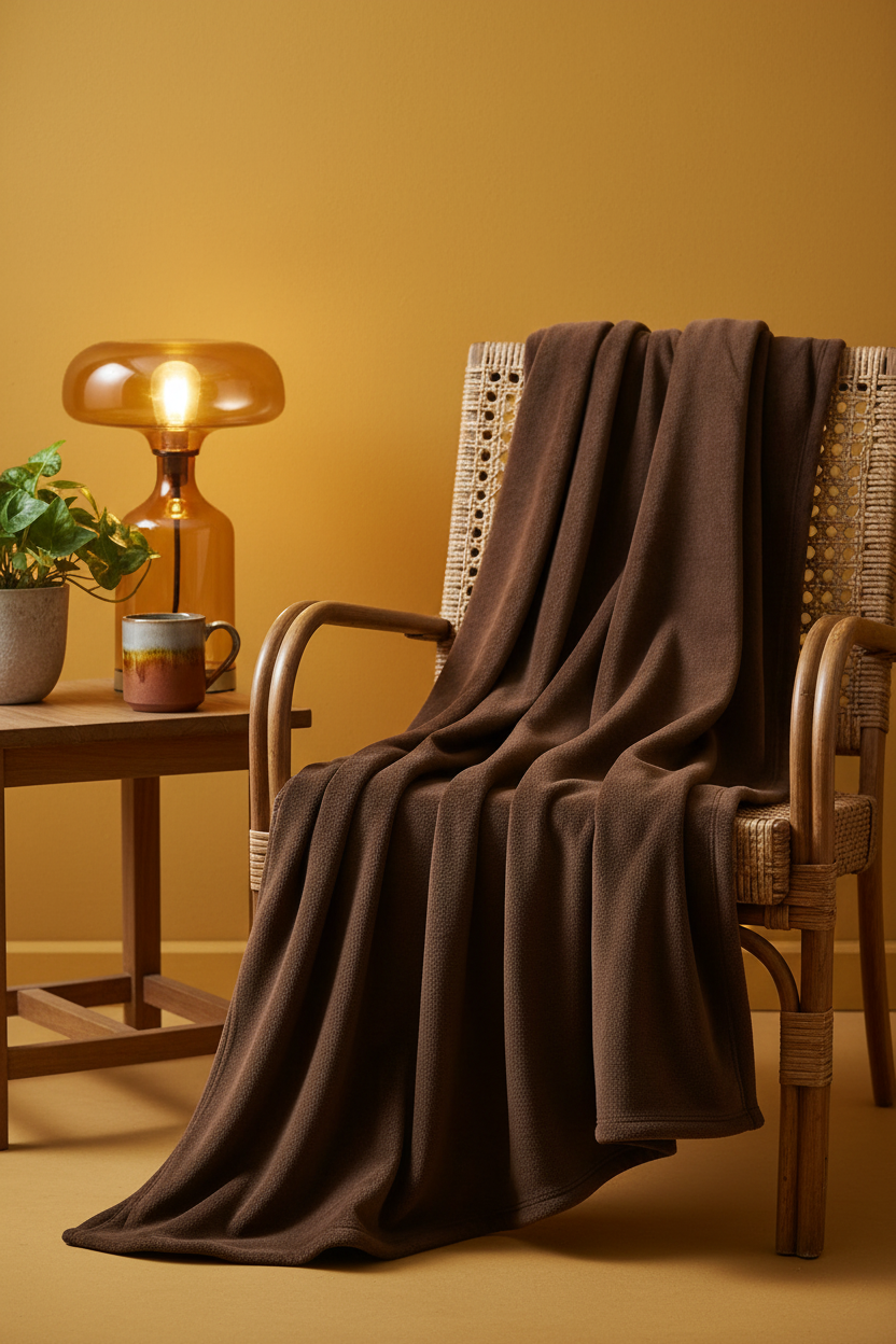  Coral Fleece Throw Blanket | Soft Warm Blanket for Sofa, Bed & Travel