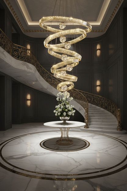 Aurora Chandelier – Staircase Foyer