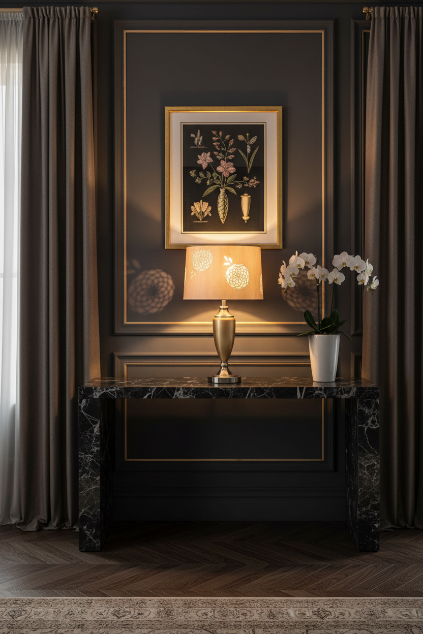 Champagne Bloom Lamp – Grand Luxury Hallway