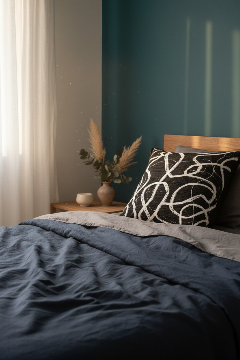 Embroidery Cushion Covers | Lace Detail & Black Piping