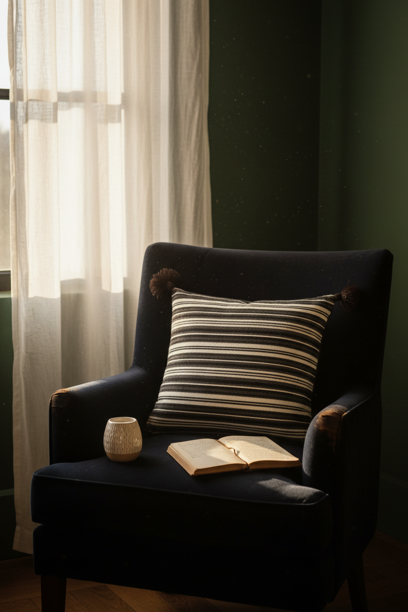 Embroidery Cushion Covers | Lace Detail & Black Piping