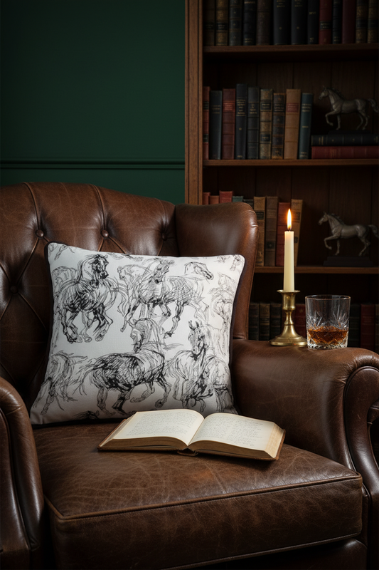 Embroidery Cushion Covers | Lace Detail & Black Piping