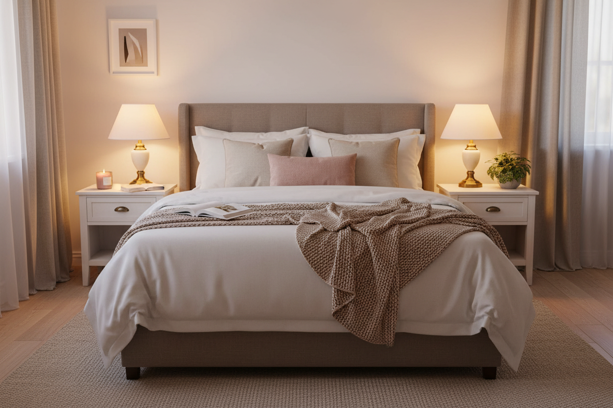 Malham Lamps – Cosy Everyday Bedroom