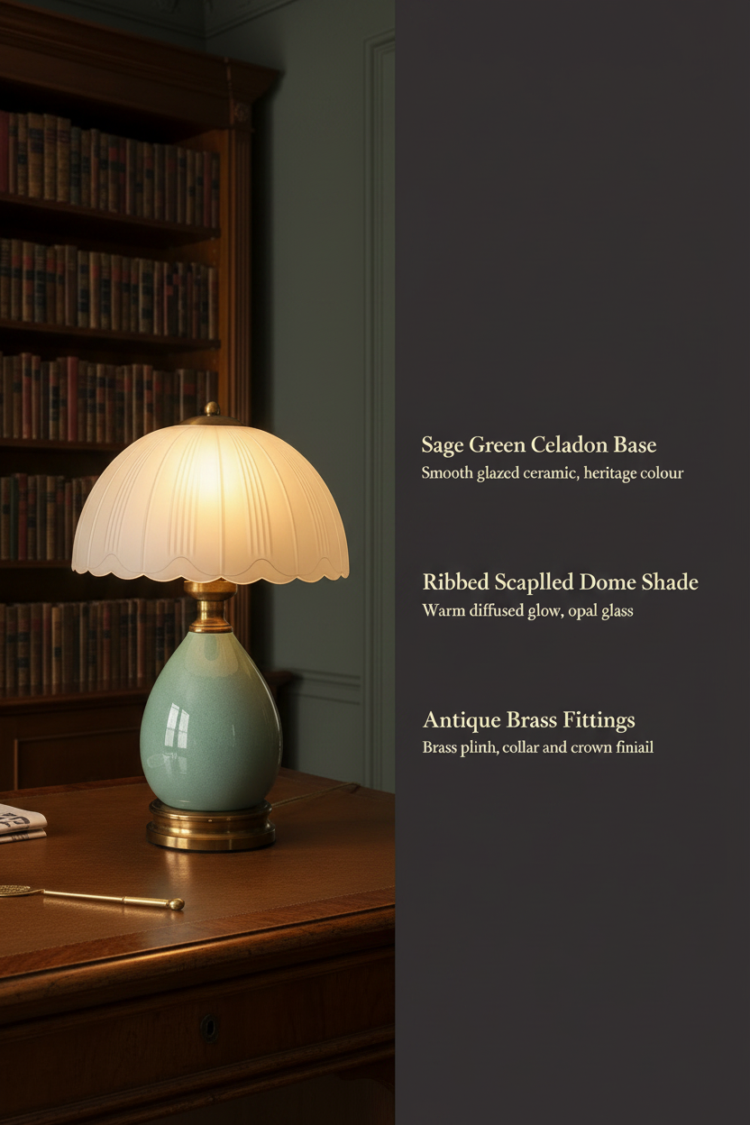 Sage Green Lamp — Feature Callout