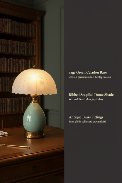 Sage Green Lamp — Feature Callout