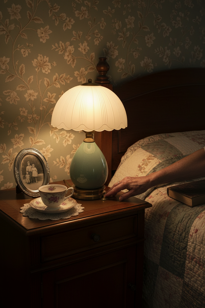 Sage Green Lamp — UGC Nostalgic