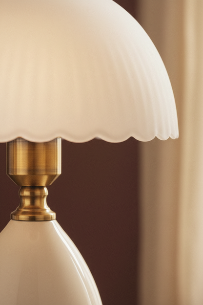 Scalloped Dome Lamp — Detail