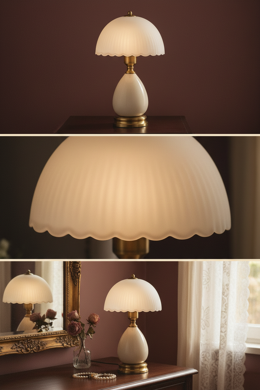 Scalloped Dome Lamp — Pinterest Collage